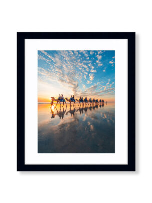 Cable Beach Camels Framed Photo Print