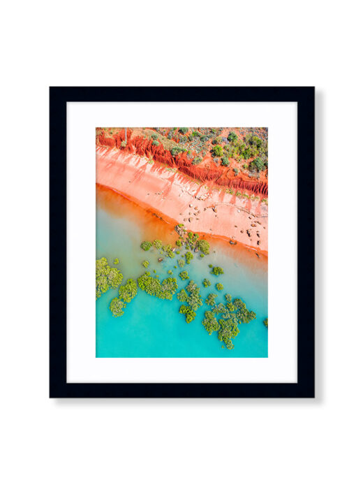 Roebuck Bay Aerial Drone Photo Print