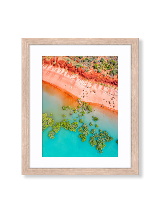 Roebuck Bay Aerial Drone Photo Print