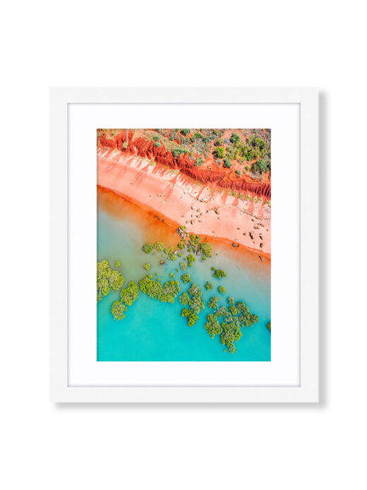 Roebuck Bay Aerial Drone Photo Print
