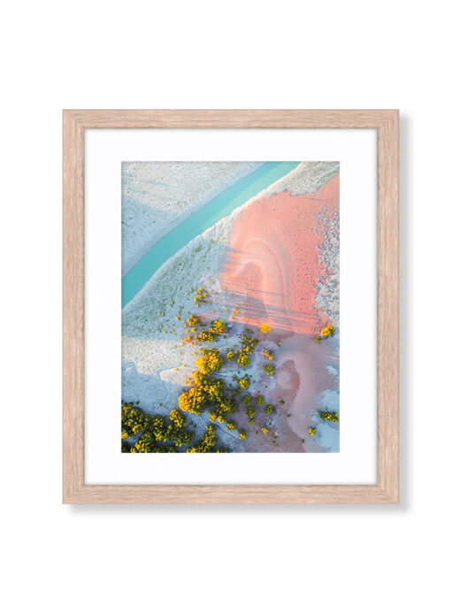 An Aerial Drone Photo of Little Crab Creek in Roebuck Bay Broome Western Australia. Available as a Fine Art Framed Photo Print.