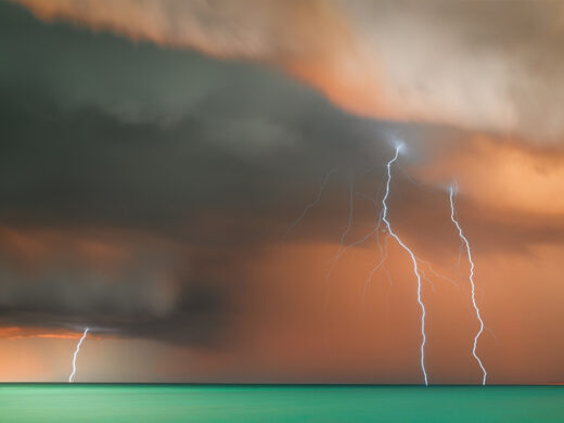 Cable Beach sunset storm photo from gantheaume point fine art framed print or canvas