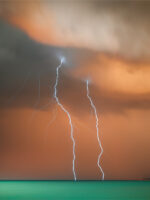 Cable Beach sunset storm photo from gantheaume point fine art framed print or canvas