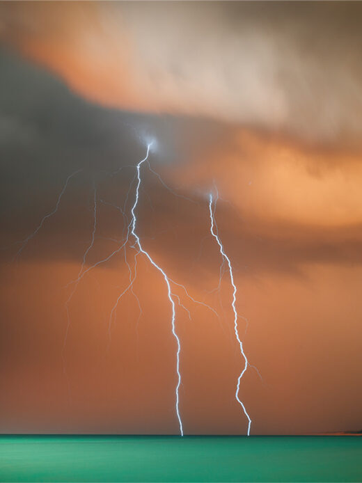 Cable Beach sunset storm photo from gantheaume point fine art framed print or canvas