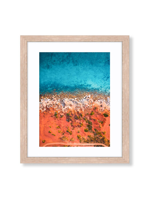 An Aerial Drone Photo of Gantheaume Point in Broome Western Australia. Available as a fine art framed photo print.