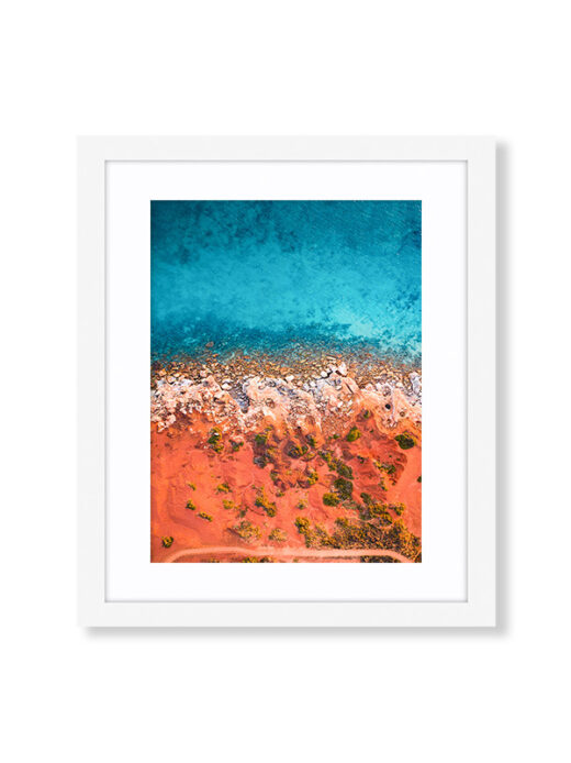 An Aerial Drone Photo of Gantheaume Point in Broome Western Australia. Available as a fine art framed photo print.