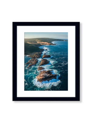 An Aerial Drone Photo of Canal Rocks in Yallingup Margaret River. Available as a fine art framed photo print.