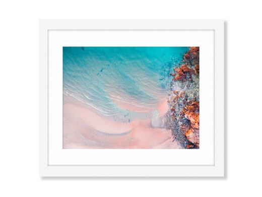 An Aerial Drone Photo of Entrance Point in Broome Western Australia. Available as a fine art framed photo print.