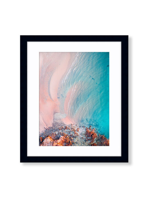 An Aerial Drone Photo of Entrance Point in Broome Western Australia. Available as a fine art framed photo print.