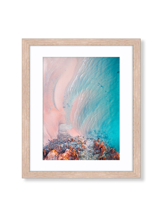 An Aerial Drone Photo of Entrance Point in Broome Western Australia. Available as a fine art framed photo print.