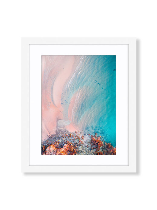 An Aerial Drone Photo of Entrance Point in Broome Western Australia. Available as a fine art framed photo print.