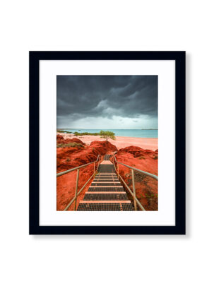 Roebuck Bay Storm Framed Fine Art Photo in Broome Western Australia