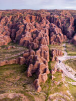 Drone Bungle Bungle range at Purnululu National Park Fine Art photography Framed Print Canvas Print