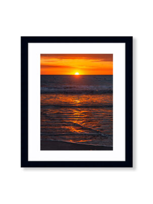 Cable Beach Sunset Black Wooden Framed Photo Print