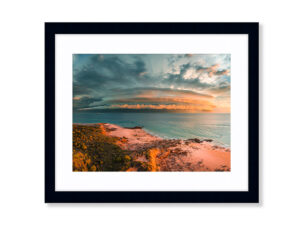 Entrance Point Storm Cell Broome Framed Black Photo Print