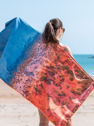 Gantheaume Point Broome Western Australia Printed Lightweight Microfiber Travel Beach Towel
