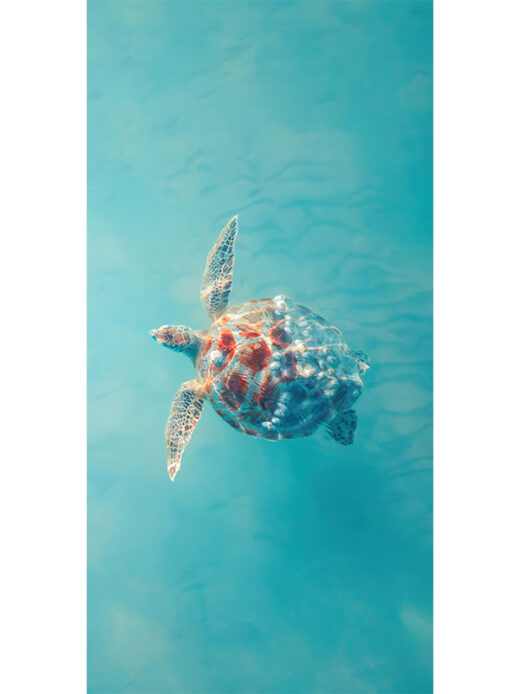Hawksbill Turtle Printed Microfiber Travel Beach Towel